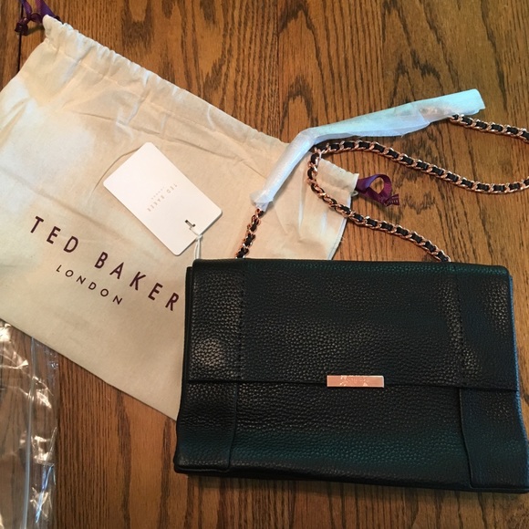 Ted Baker Parson Bag Soft Black Leather Purse - Picture 4 of 8